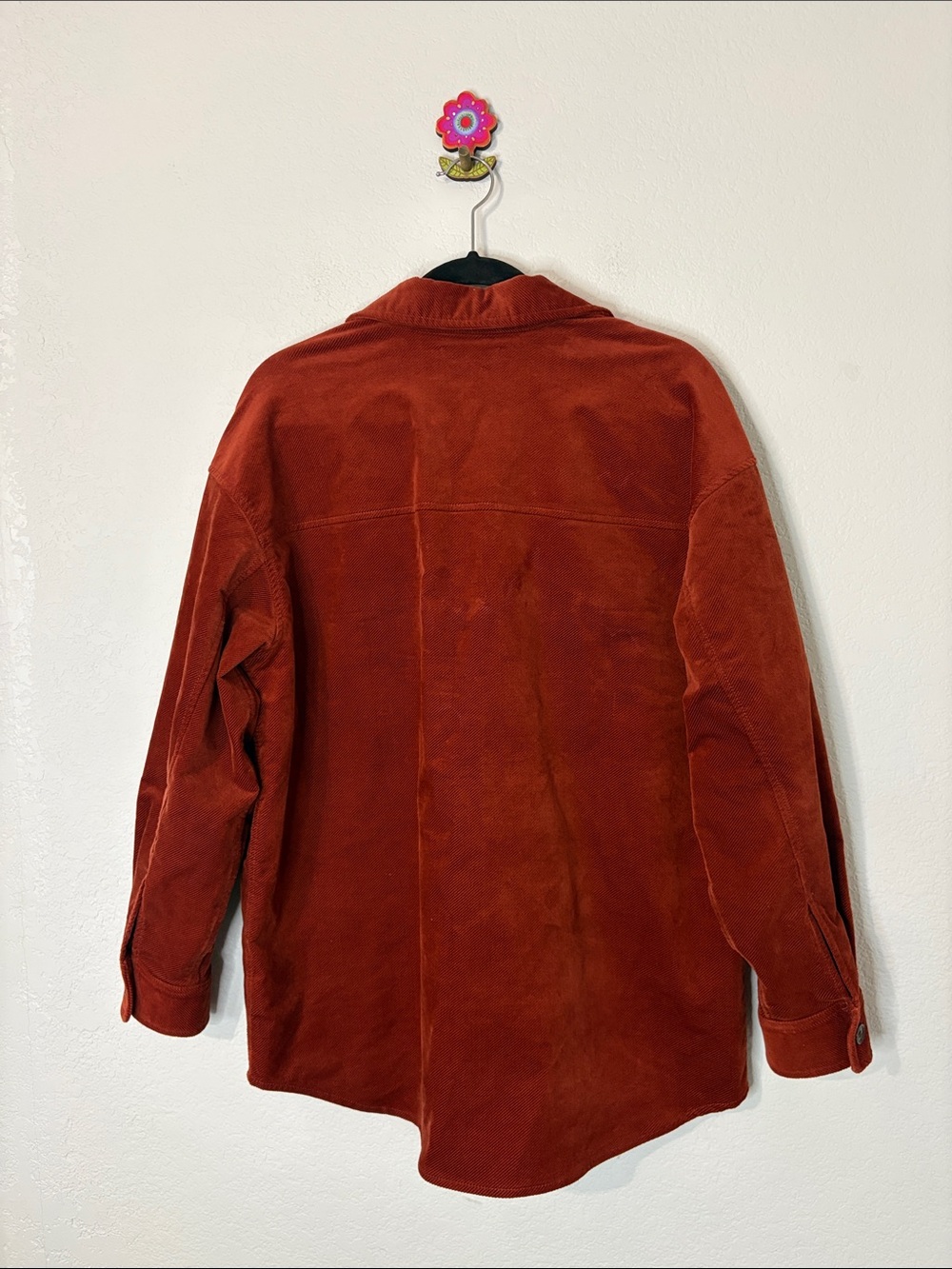 Madewell Twill Corduroy Rust Shirt Jacket Shacket M - Picture 4 of 5